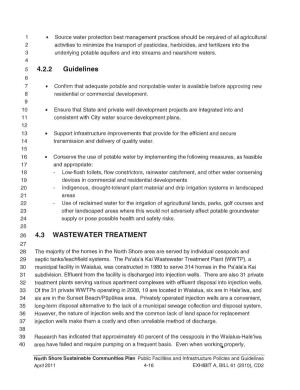 4.2.2 Guidelines 4.3 WASTEWATER TREATMENT