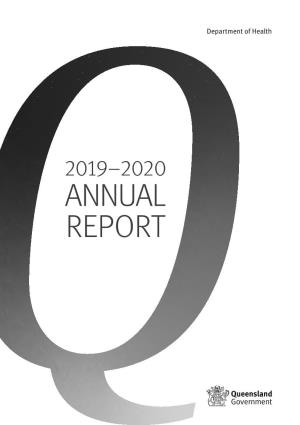 Department of Health 2019-2020 Annual Report