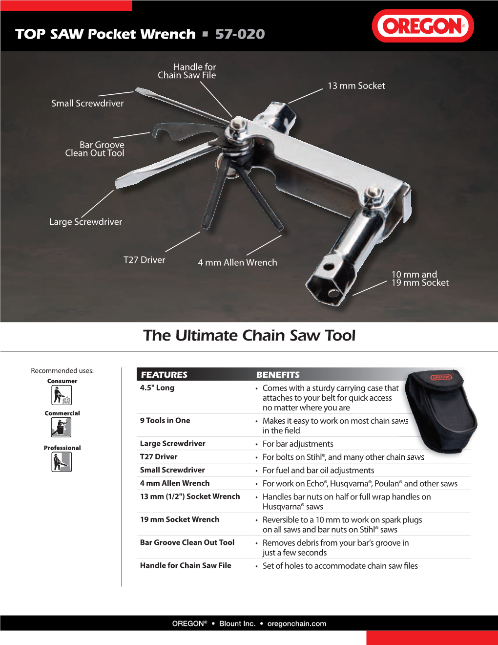 TOP SAW Pocket Wrench • 57-020