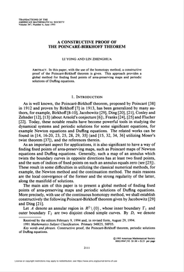 A Constructive Proof of the Poincaré-Birkhoff Theorem