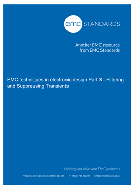 Filtering and Suppressing Transients