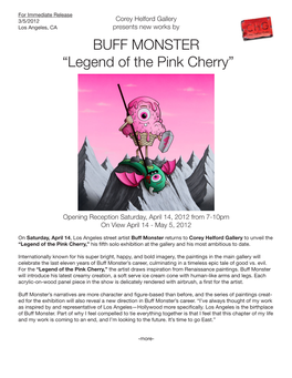 BUFF MONSTER “Legend of the Pink Cherry”