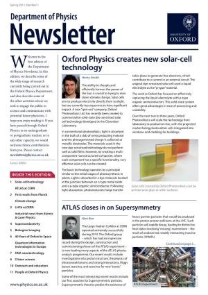 Oxford Physics Newsletter
