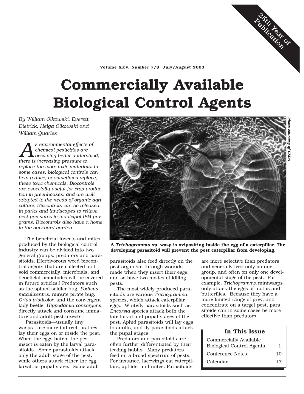 Commercially Available Biocontrol Agents
