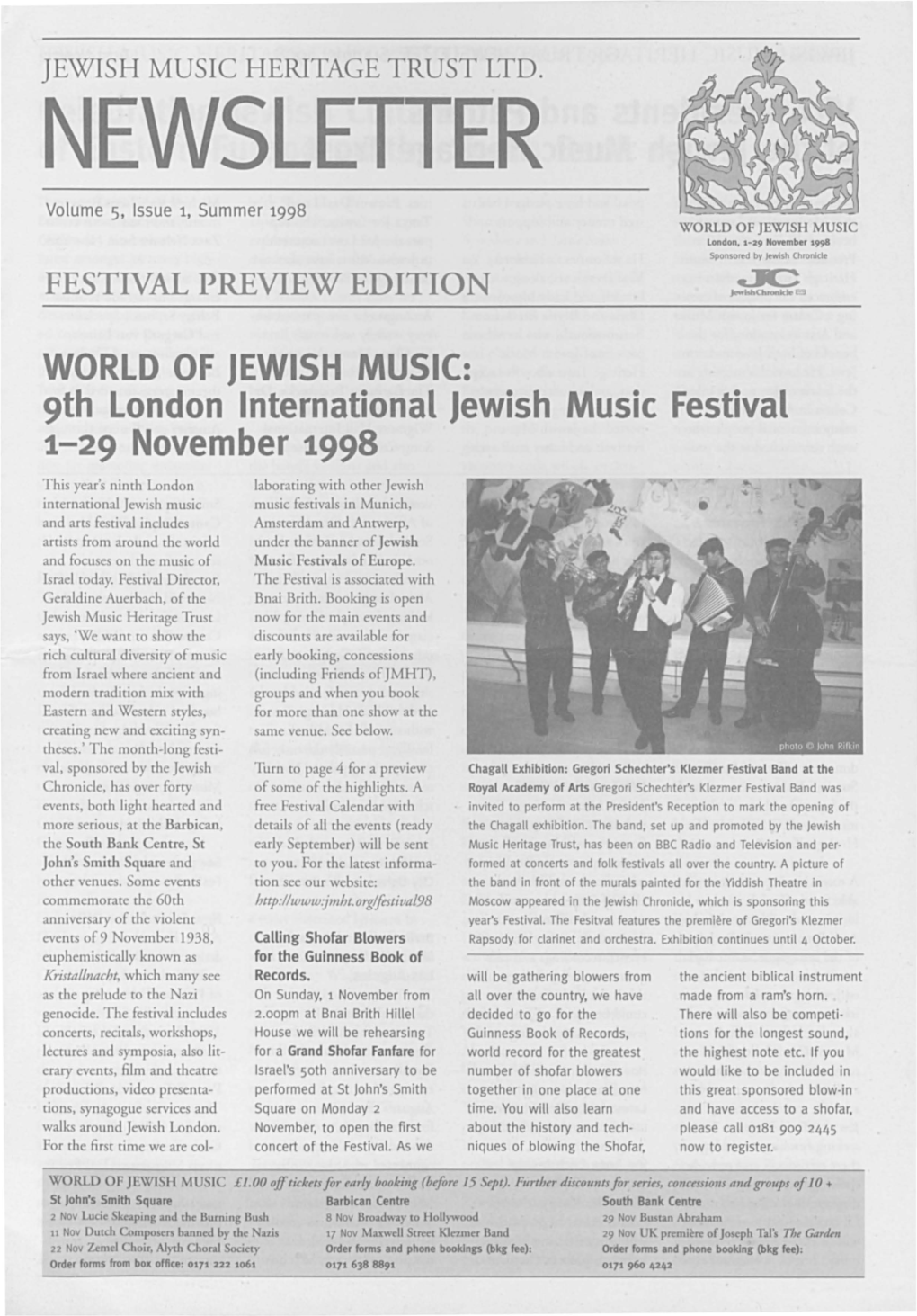 Jewish Music Heritage Trust Ltd