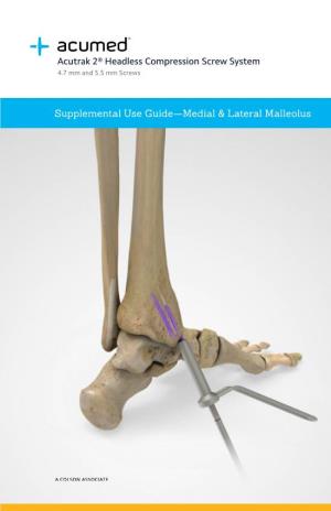 Medial Lateral Malleolus