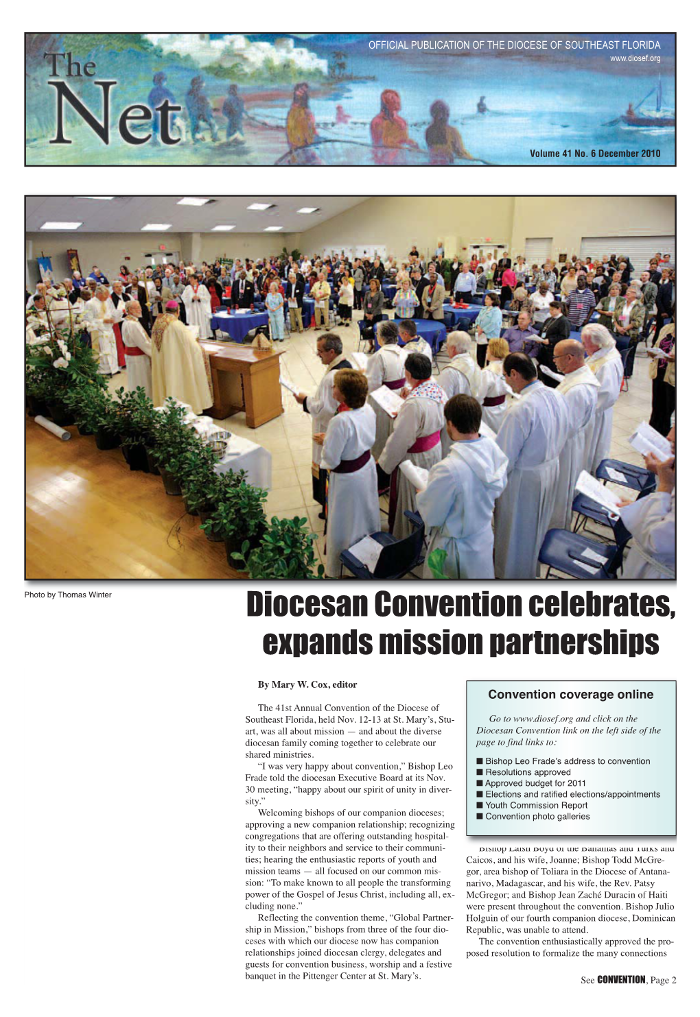 Diocesan Convention Celebrates, Expands Mission Partnerships