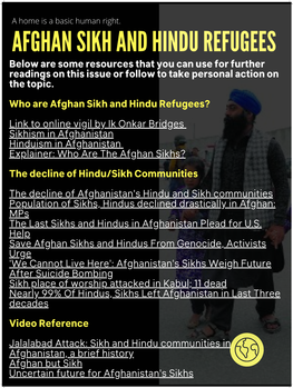 Who Are Afghan Sikh and Hindu Refugees?