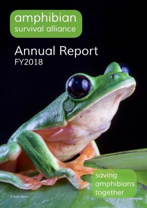 Amphibian Annual Report