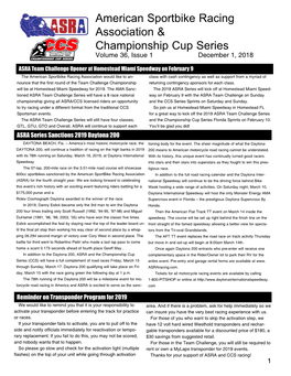 American Sportbike Racing Association & Championship Cup