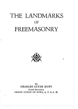 The Landmarks of Freemasonry