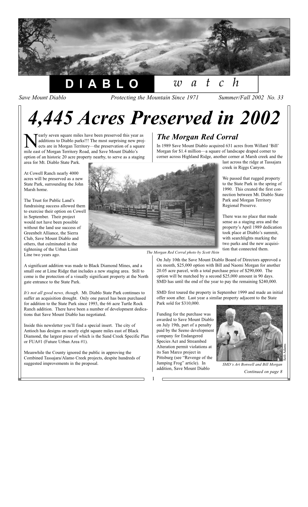 4,445 Acres Preserved in 2002