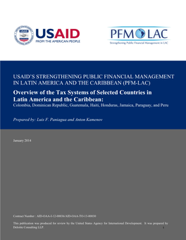 Overview of the Tax Systems of Selected Countries in Latin America