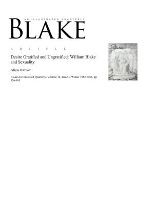William Blake and Sexuality