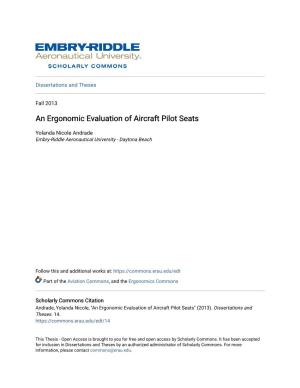 An Ergonomic Evaluation of Aircraft Pilot Seats
