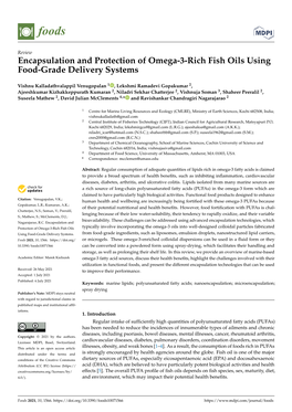 Encapsulation and Protection of Omega-3-Rich Fish Oils Using Food-Grade Delivery Systems