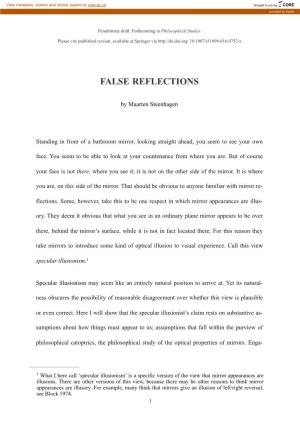 False Reflections