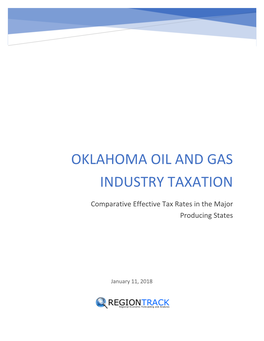 Oklahoma Oil and Gas Industry Taxation