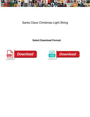 Santa Claus Christmas Light String