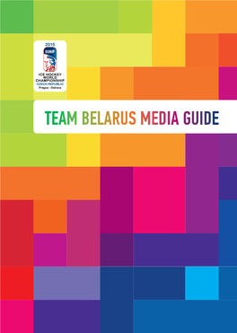 Team Belarus Media Guide Belarus Ice Hockey Team Management World Championships 2015