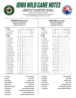 Iowa Wild Game Notes