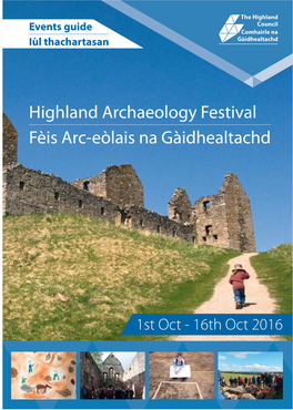 Highland Archaeology Festival Fèis Arc-Eòlais Na Gàidhealtachd