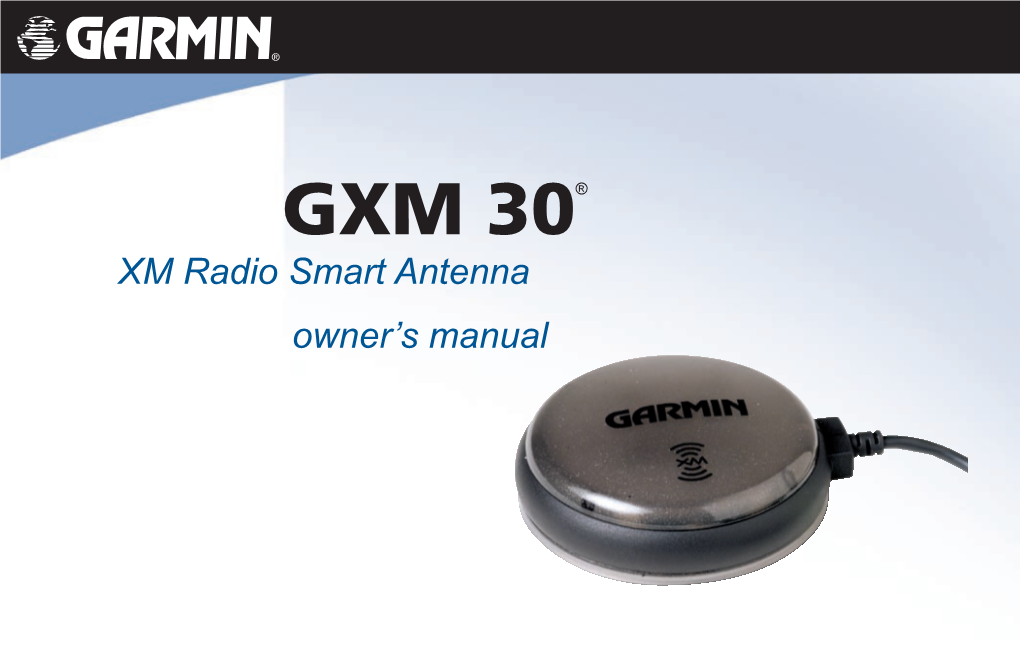 XM Radio Smart Antenna (GXM-30)