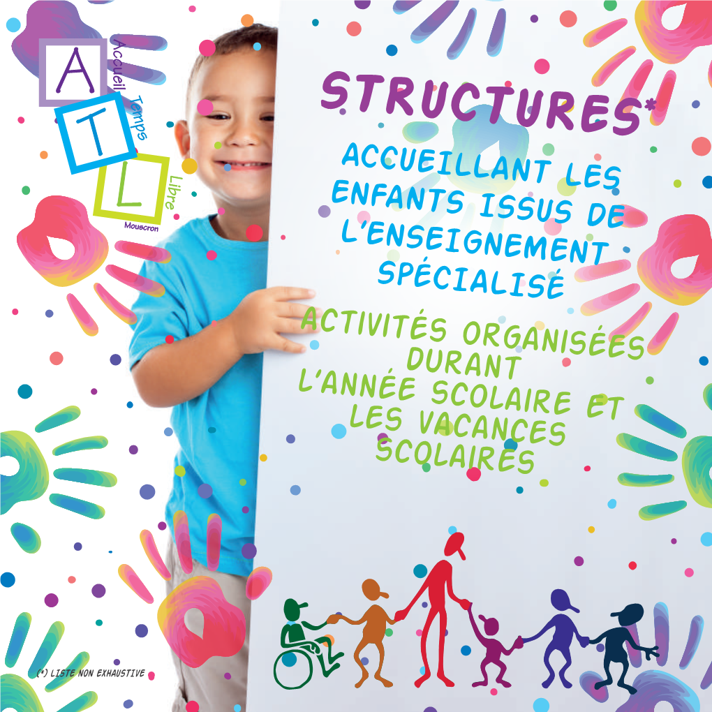 STRUCTURES* ACCUEILLANT LES ENFANTS ISSUS DE L’ENSEIGNEMENT Spécialisé Activités Organisées Durant L’Année Scolaire Et Les Vacances Scolaires