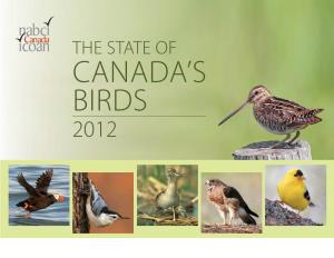 State of the Birds Canada 2012