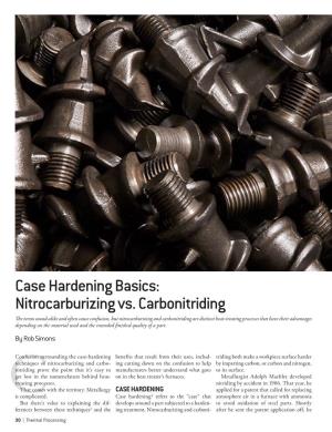 Case Hardening Basics: Nitrocarburizing Vs. Carbonitriding