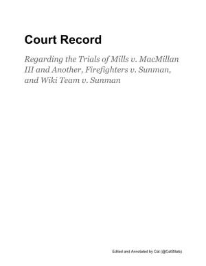 Court Record