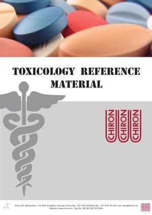 Toxicology Reference Material