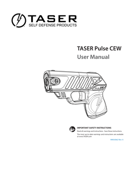 TASER Pulse CEW User Manual