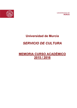 Memoria Curso Académico 2015 / 2016 2