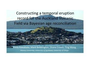 Constructing a Temporal Eruption Record for the Auckland Volcanic Field Via Bayesian Age Reconciliation