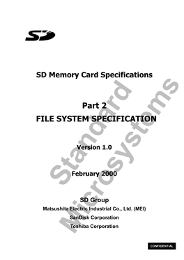 Part 2 FILE SYSTEM SPECIFICATION