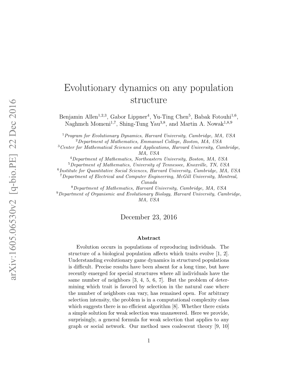 Evolutionary Dynamics on Any Population Structure