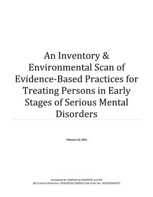 An Inventory & Environmental Scan of Evidence-Based Practices For
