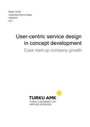 User-Centric Service Design in Concept Development