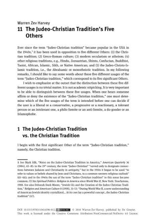 11 the Judeo-Christian Tradition's Five Others