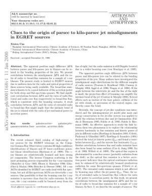 Clues to the Origin of Parsec to Kilo-Parsec Jet Misalignments In
