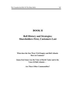 BOOK II Bell History and Strategies