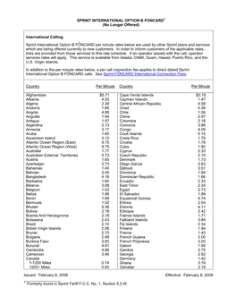 Sprint International Option B FONCARD SM