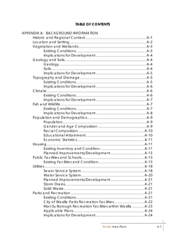 Table of Contents Appendix A