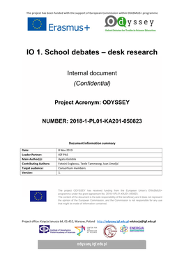 ODYSSEY Desk Research