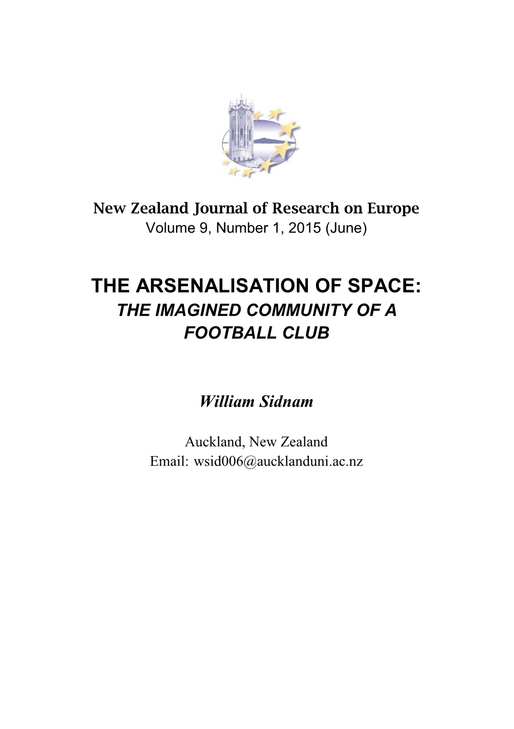 The Arsenalisation of Space: the Imagined Community of a Football Club