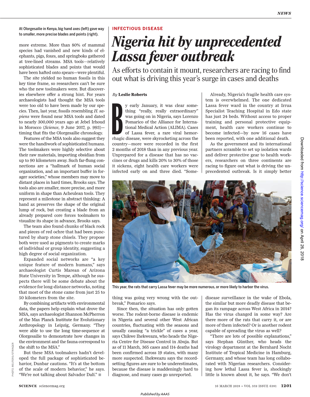 Nigeria Hit by Unprecedented Lassa Fever Outbreak Leslie Roberts