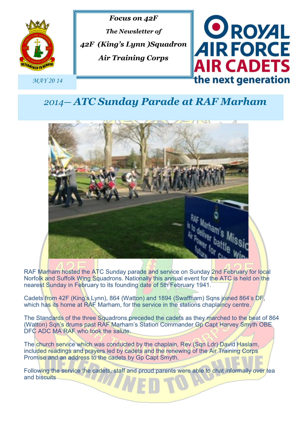 2014— ATC Sunday Parade at RAF Marham