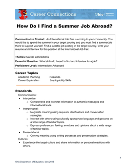 How Do I Find a Summer Job Abroad?