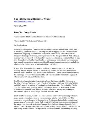 The International Review of Music
